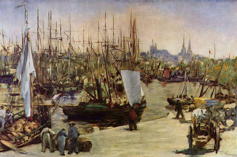 Edouard Manet Hafen von Bordeaux oil painting image
